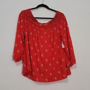 NWT Old Navy off the shoulder blouse